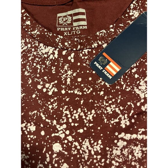 NWT Phat Farm Y2K Paint Splatter All Over T-Shirt XL Hip Hop 90’s Streetwear NEW - Picture 1 of 7